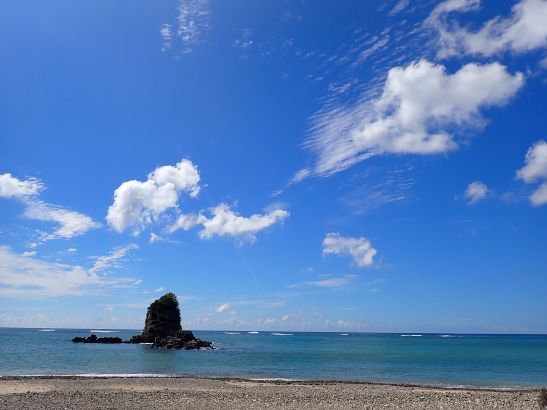今日の嘉陽海岸
