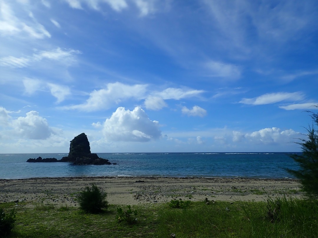 今日の嘉陽海岸