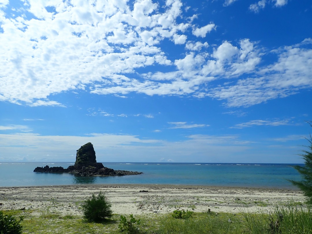 今日の嘉陽海岸