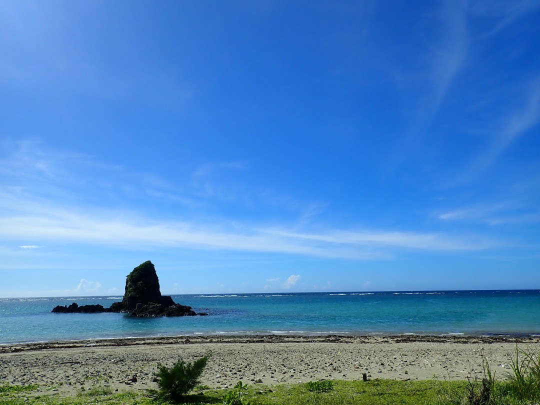 今日の嘉陽海岸