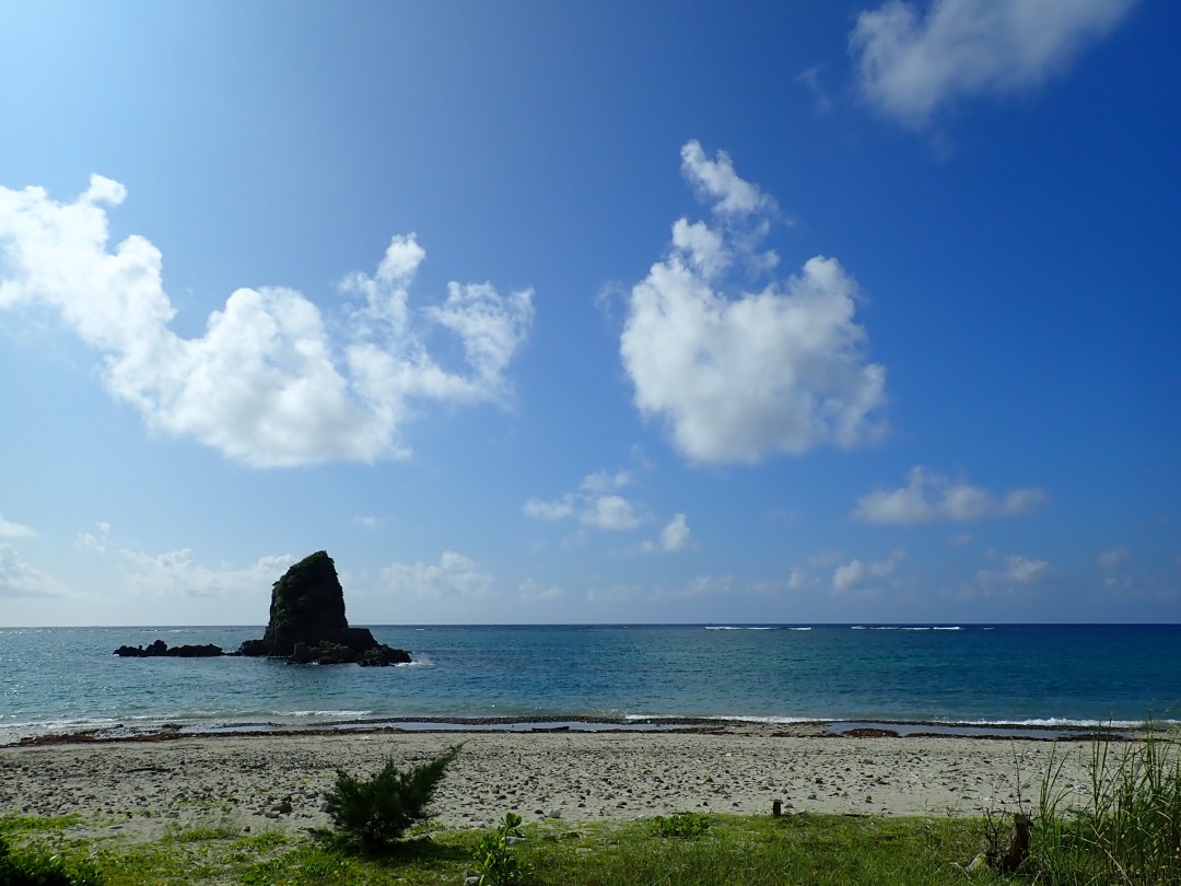 今日の嘉陽海岸