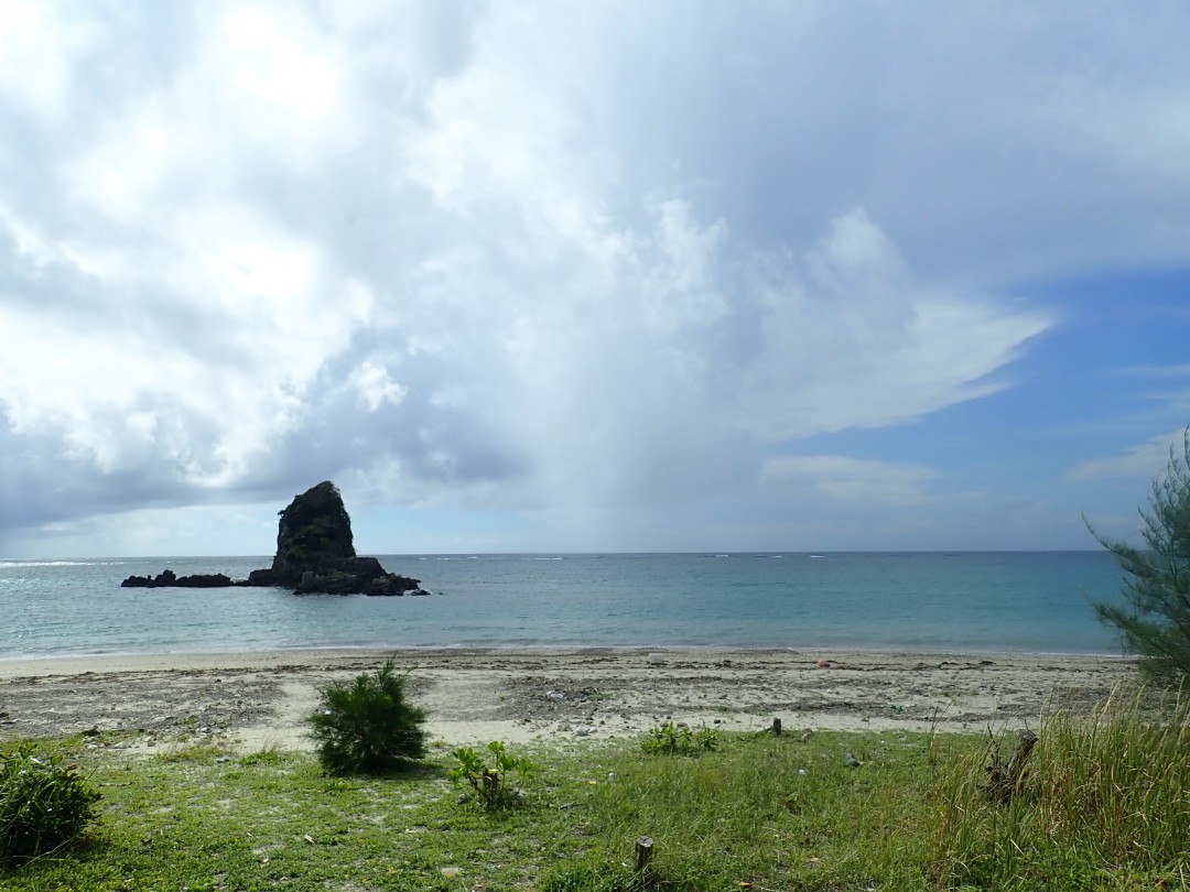 今日の嘉陽海岸