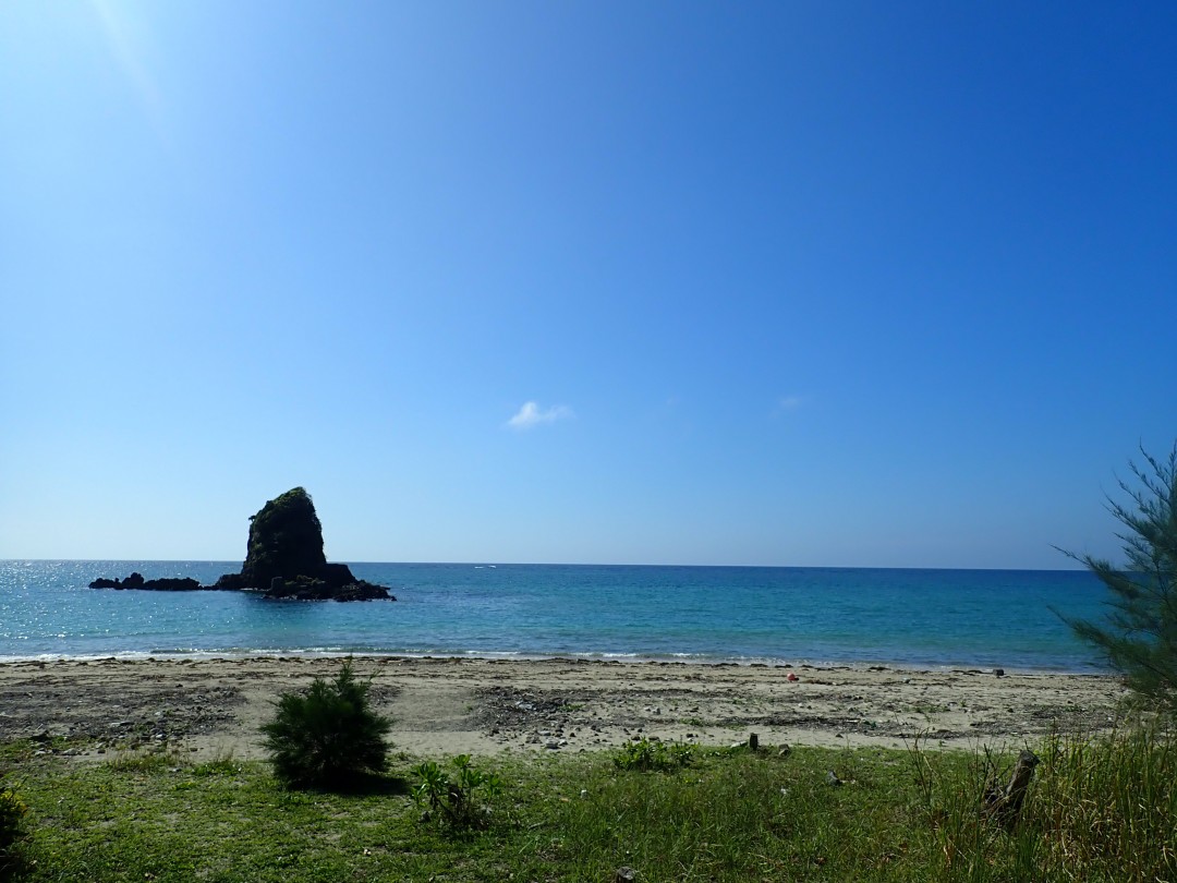 今日の嘉陽海岸