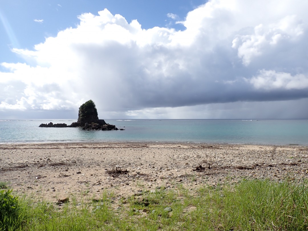 今日の嘉陽海岸