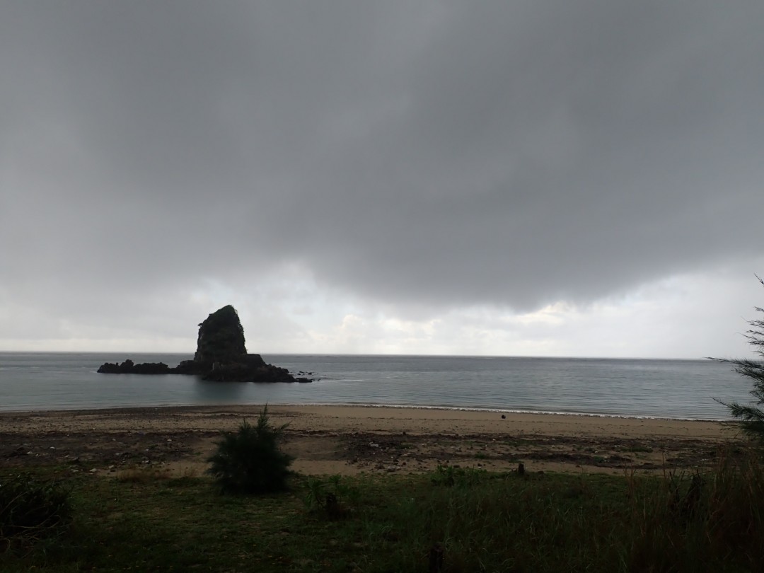 今日の嘉陽海岸