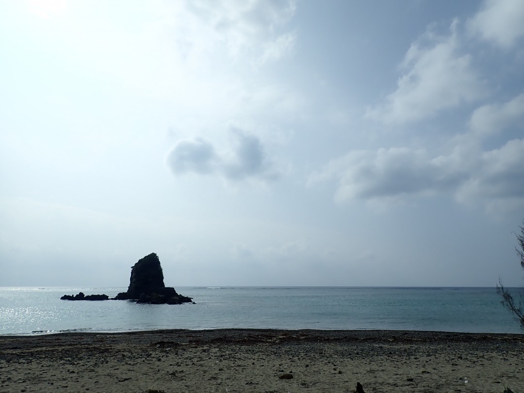 今日の嘉陽海岸