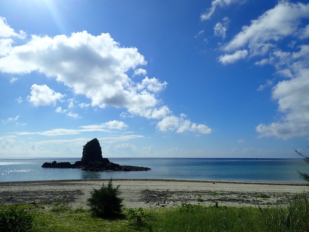 今日の嘉陽海岸