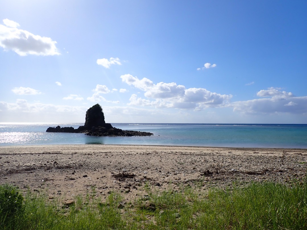 今日の嘉陽海岸