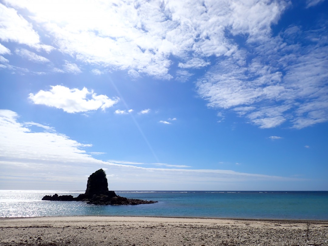 今日の嘉陽海岸