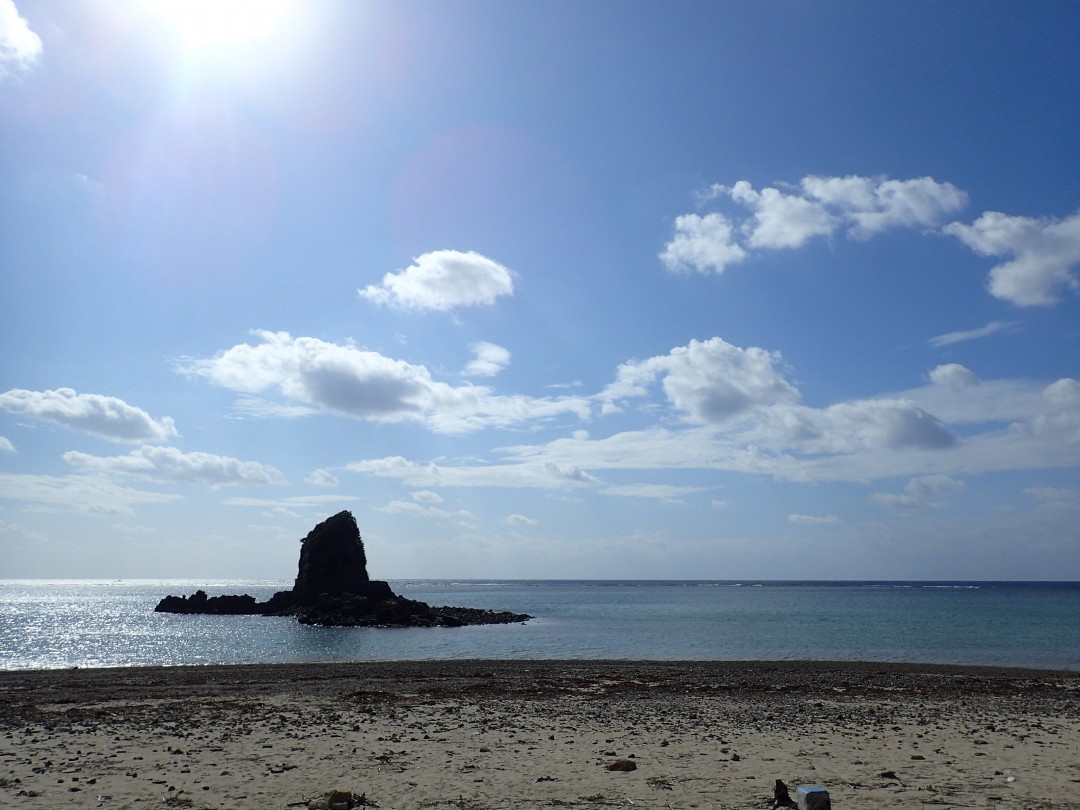 今日の嘉陽海岸