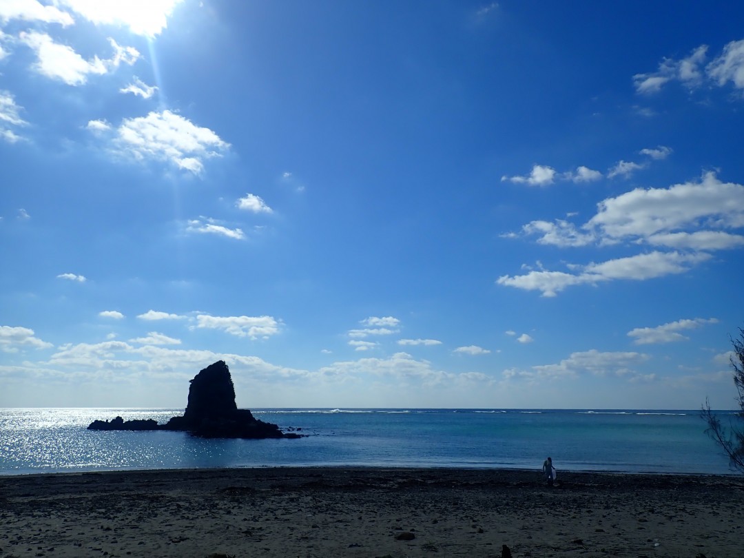 今日の嘉陽海岸