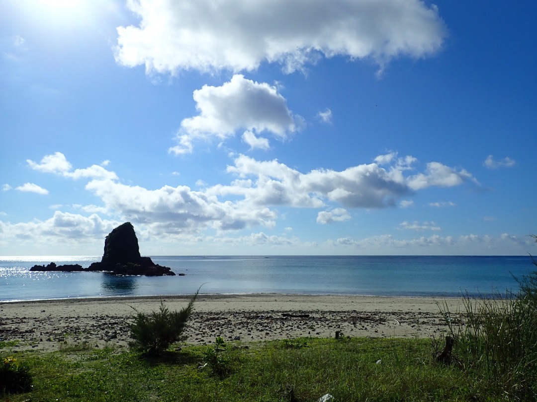 今日の嘉陽海岸