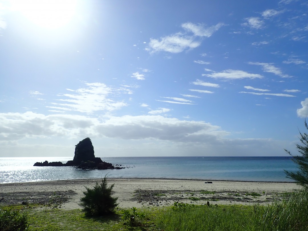 今日の嘉陽海岸