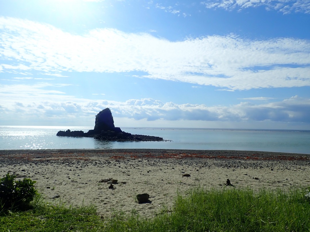 今日の嘉陽海岸