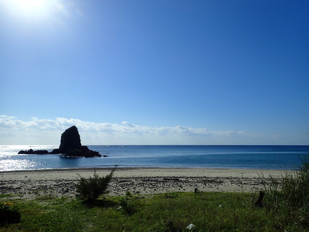 今日の嘉陽海岸