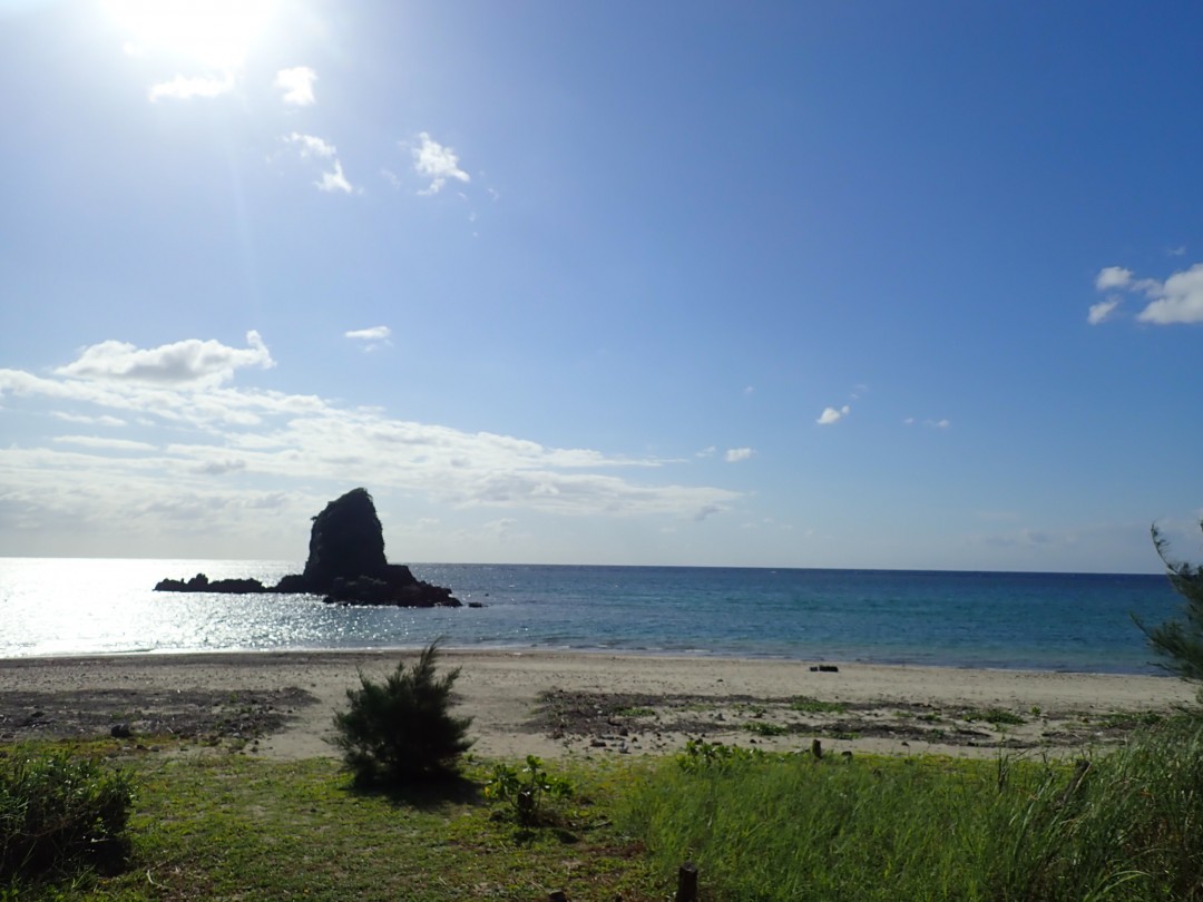 今日の嘉陽海岸