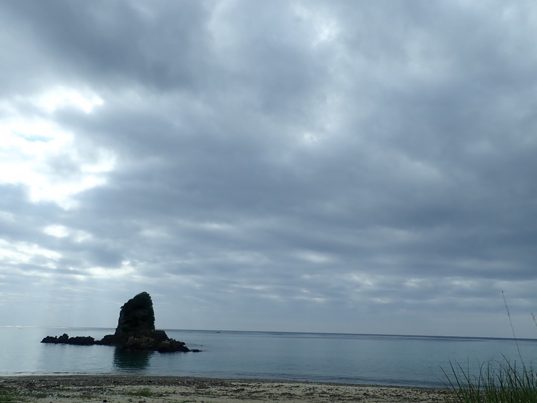 今日の嘉陽海岸