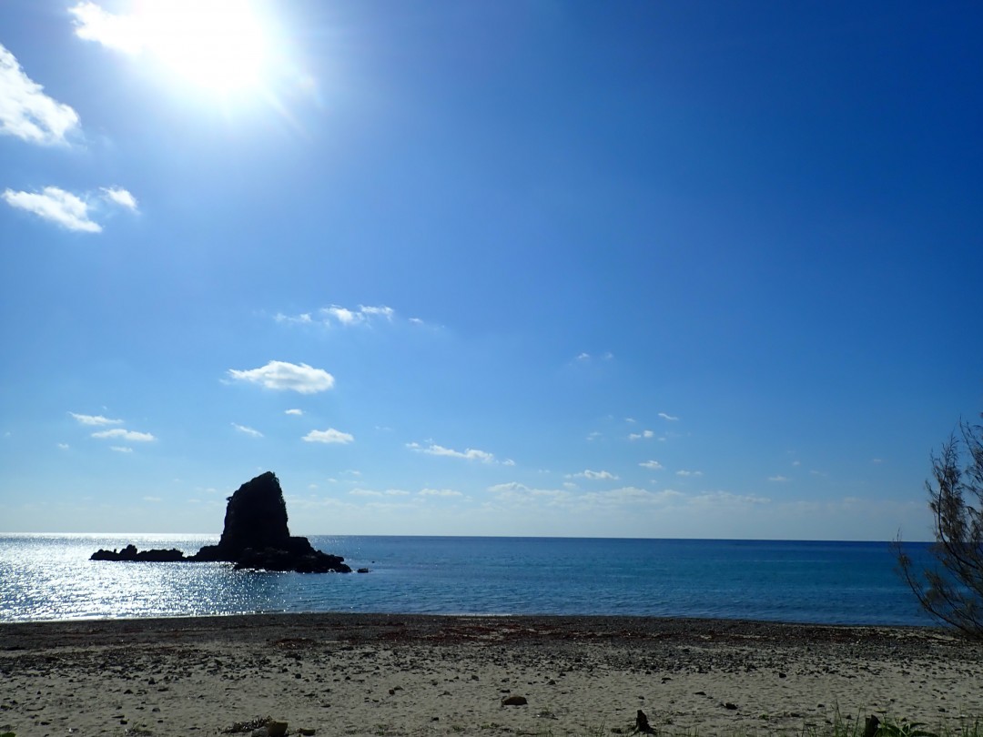 今日の嘉陽海岸