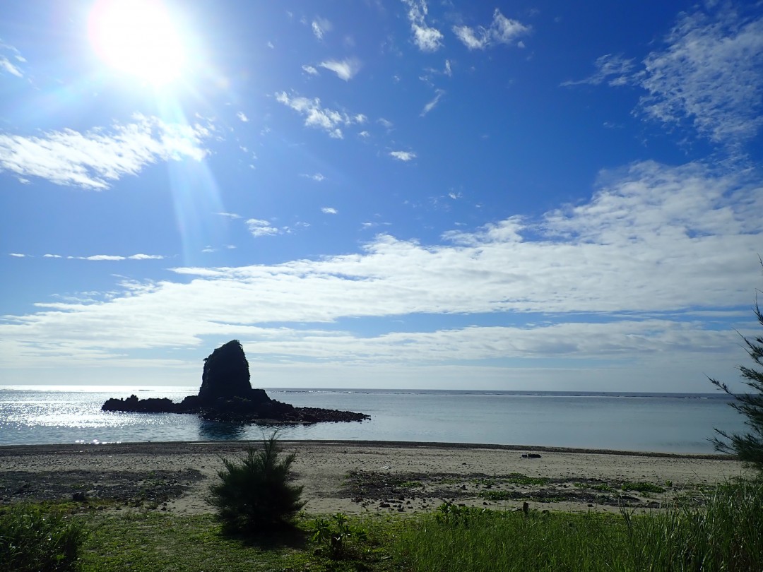 今日の嘉陽海岸