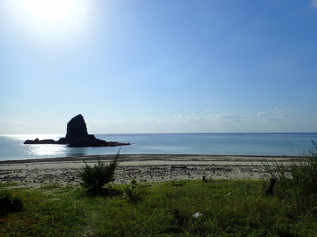 今日の嘉陽海岸