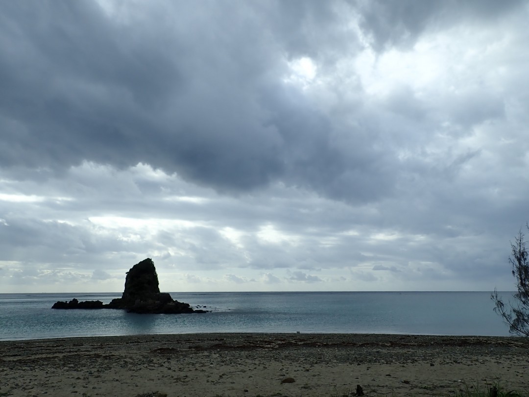 今日の嘉陽海岸