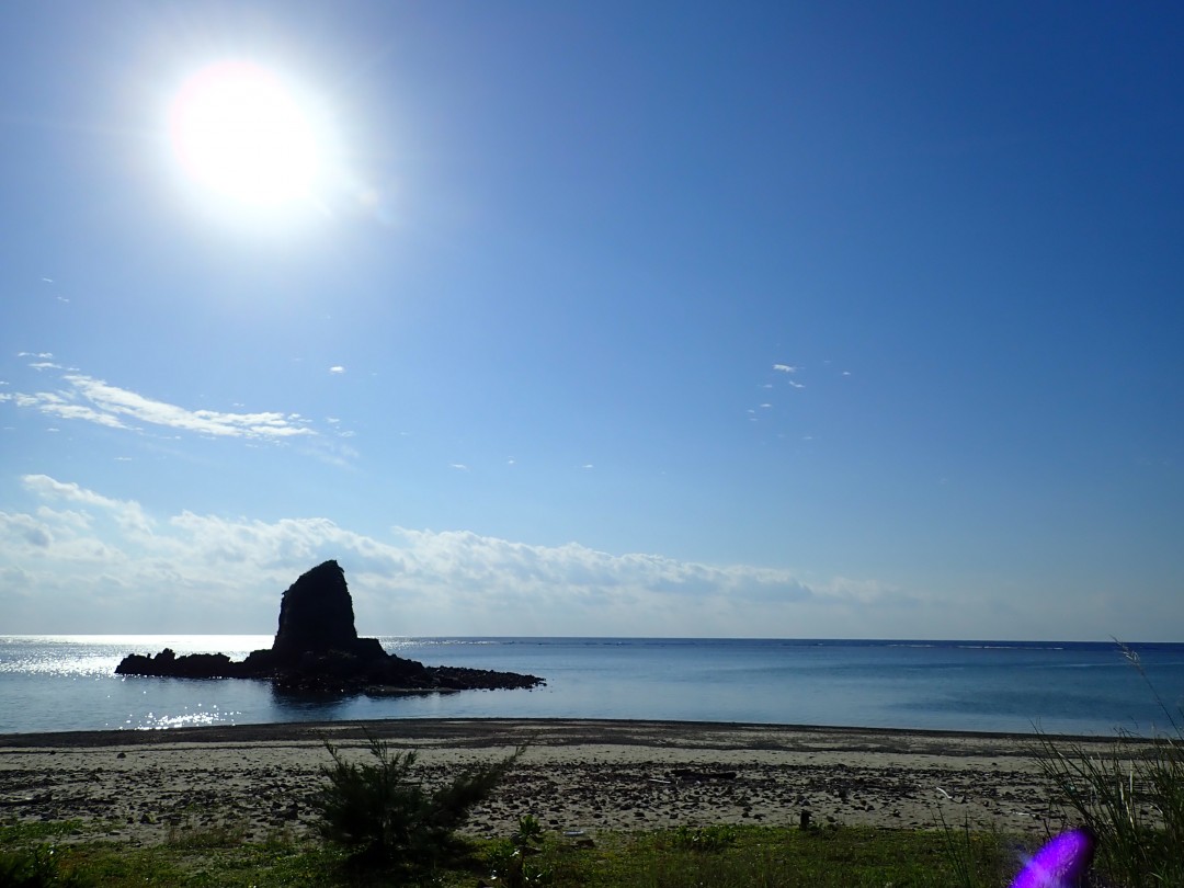 今日の嘉陽海岸