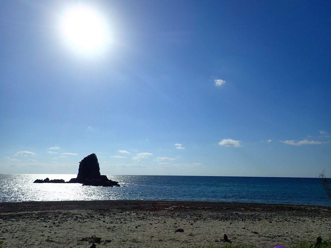 今日の嘉陽海岸