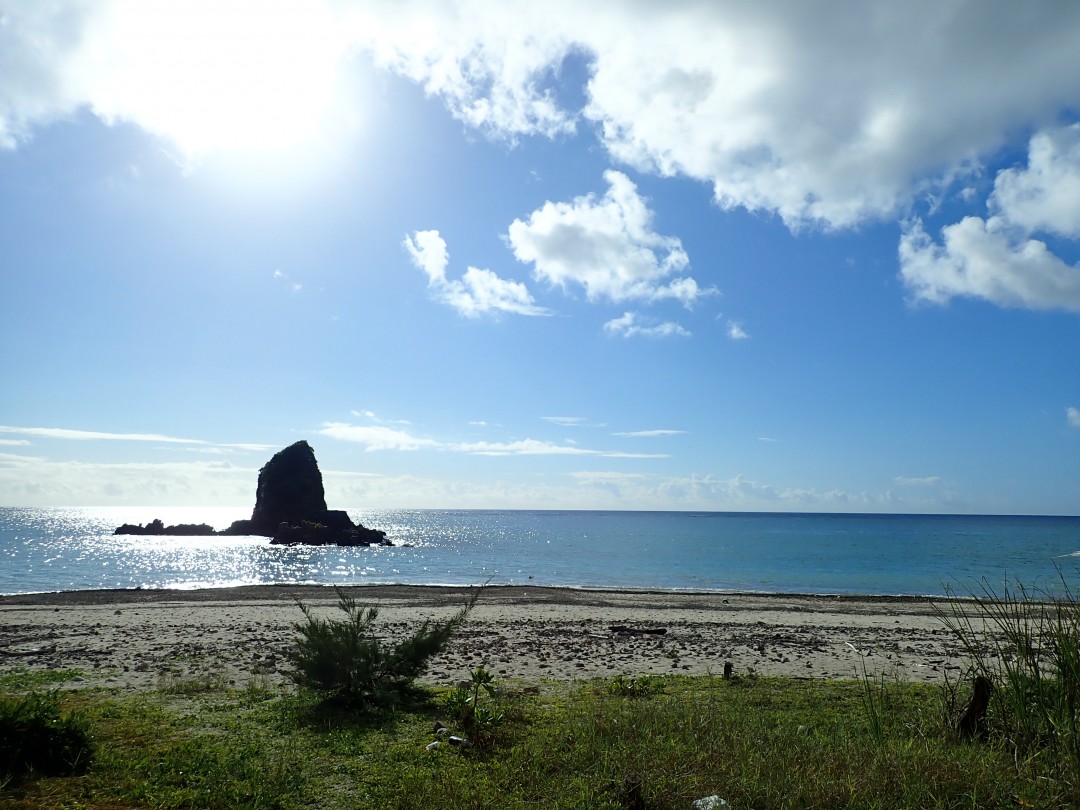 今日の嘉陽海岸