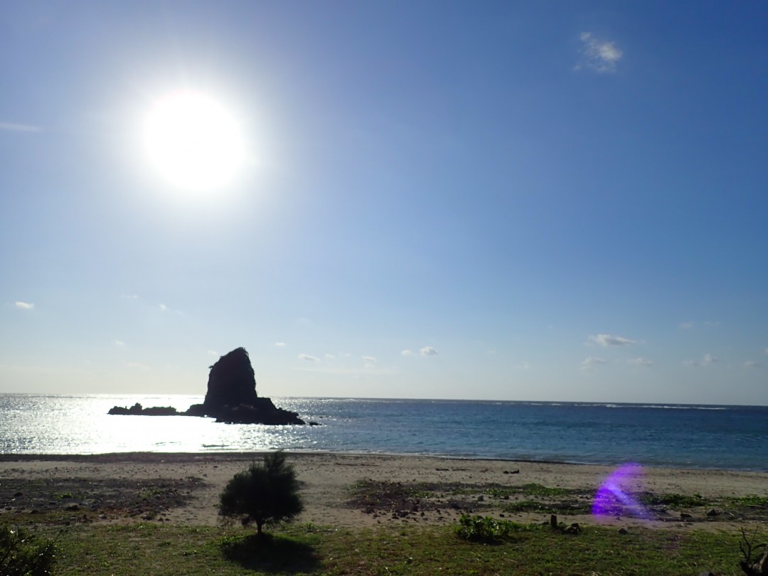 今日の嘉陽海岸