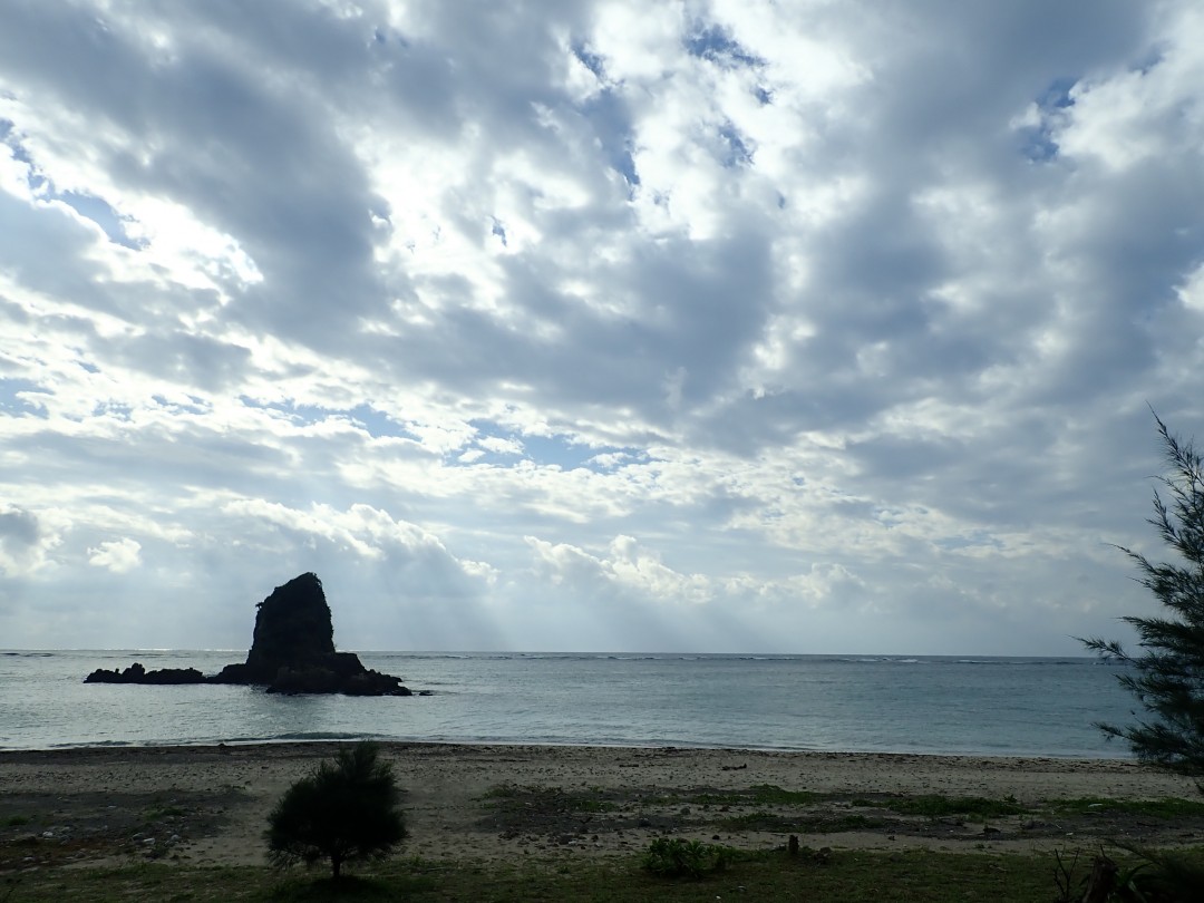 今日の嘉陽海岸