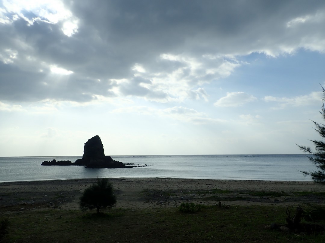 今日の嘉陽海岸