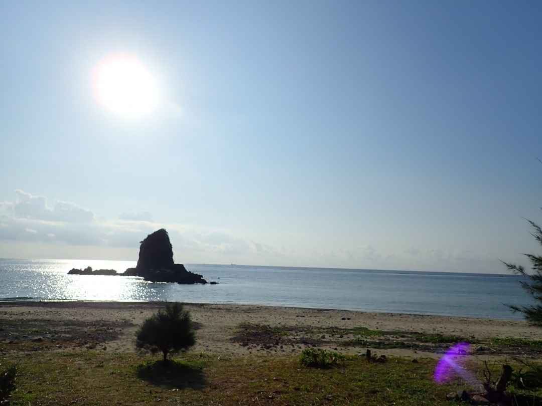 今日の嘉陽海岸