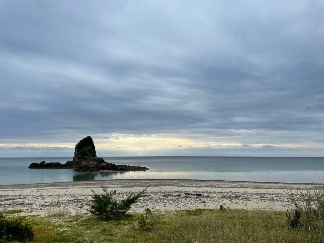 今日の嘉陽海岸