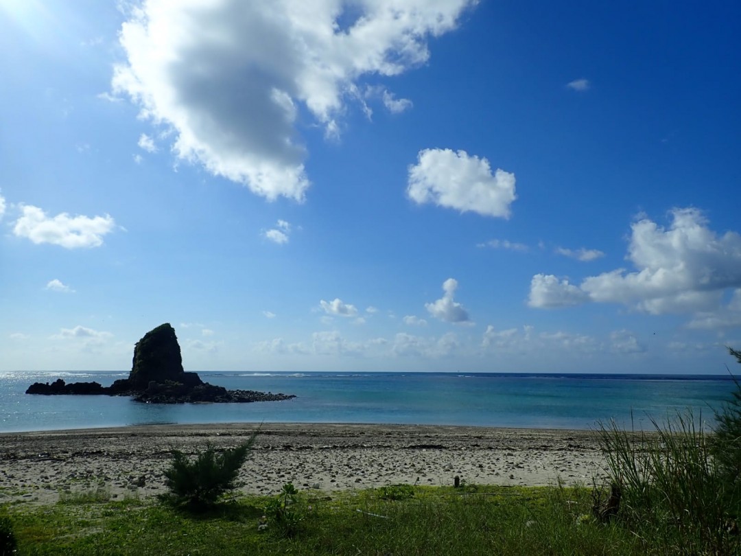 今日の嘉陽海岸