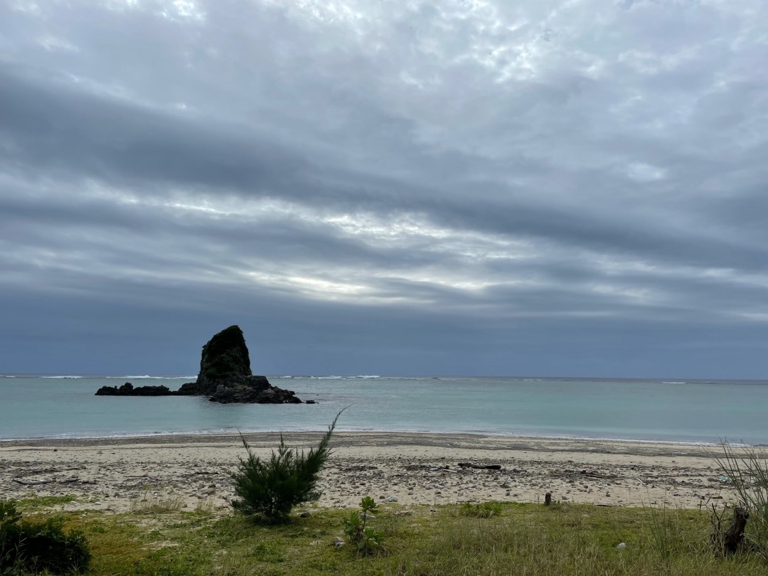 今日の嘉陽海岸