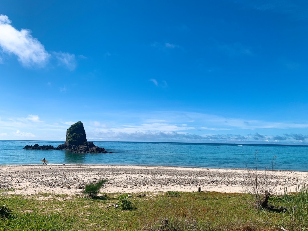 今日の嘉陽海岸