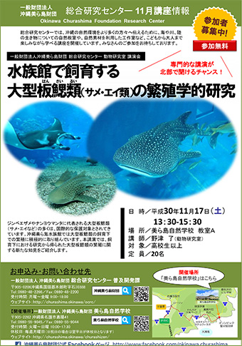 10/21開催！美ら島再発見～動物、植物、琉球文化から迫る～